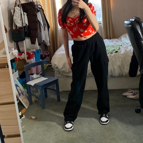 DYNAMITE square neck floral blouse - Picture 2 of 6